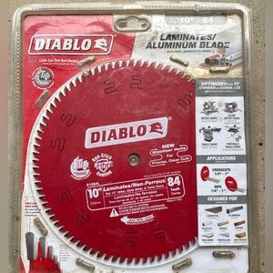 ⭐️ BRAND NEW ⭐️ Diablo Saw Blade 10” 84 Teeth Laminates & Non Ferrous